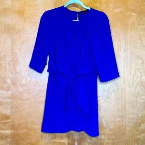 Topshop tie front dress with keyhole size 4